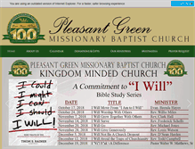 Tablet Screenshot of pleasantgreenmbc.net